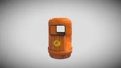 Orange Rubbish Bin 食物环境卫生署