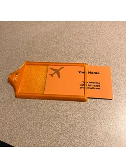 Slide-in Business Card Luggage Tag