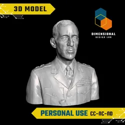 Smedley Butler - High-Quality STL File for 3D Printing (PERSONAL USE)