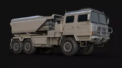 SR-5 MLRS LODs Game Ready Rigged Low-poly 3D model