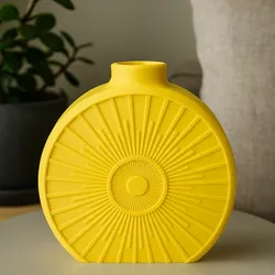 Sunburst Modern Vase – Eclectic Decorative Accent