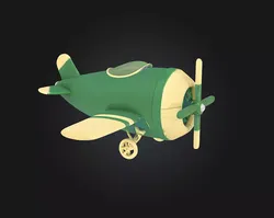 Toy Plane Delight 3D model