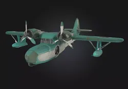 Vintage Seaplane  Classic Aviation Meets Waterborne Adventure 3D model