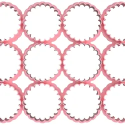 4 cm CIRCULAR CUTTERS WITH WAVES FOR CAKE AND FONDANT