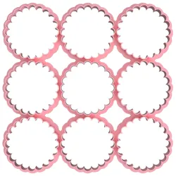 5 cm CIRCULAR CUTTERS WITH WAVES FOR CAKE AND FONDANT