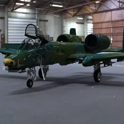 A-10 Thunderbolt II Studio Max obj 3D model