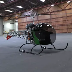Bell 47G Helicopter 3D model