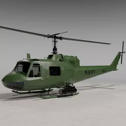 Bell-Uh-1B Helicopter 3D model