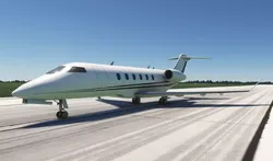 Bombardier Challenger 350 Business Jet Low-poly 3D model