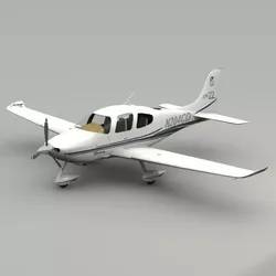 Cirrus SR22 Airplane 3D model