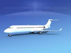 Comac ARJ21-700 Unmarked 2 3D model