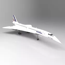Concorde Studio Max 3D model