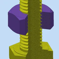 DIN 933 M10 Srcews and DIN 934 M10 Nut