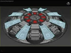 Electric VTOL - Octo Cyclotron - Concept 3D model