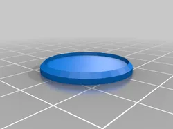 Figure Bases - Set 00 (25mm - 35mm Miniatures) Blank Base