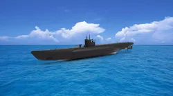 German submarine U-557 3D model