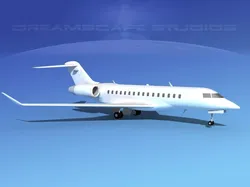 Global Express 8000 Unmarked 3D model