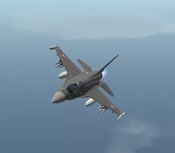 High-Quality F-16 Fighting Falcon 3D Model - OBJ Format Low-poly 3D model