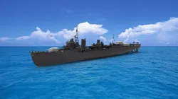 Japanese destroyer Yukikaze 3D model