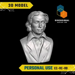 John Keats - High-Quality STL File for 3D Printing (PERSONAL USE)