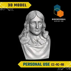 John Milton - High-Quality STL File for 3D Printing (PERSONAL USE)
