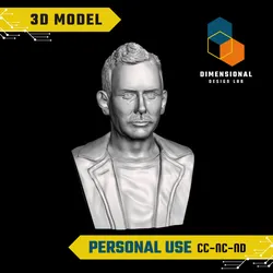John Steinbeck - High-Quality STL File for 3D Printing (PERSONAL USE)