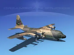 Lockheed C-130 Hercules Royal Jordanian  3D model