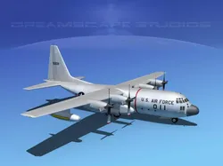 Lockheed C-130 Hercules USAF 1 3D model