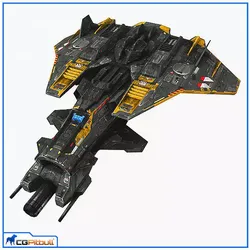 Low Poly SciFi Fighter S4 Low-poly 3D model