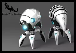 Nanobot original concept 3D model