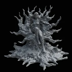 Poison Ivy 3D Model in Fungal Costume (Inspired by the 2022–… Comic Series)