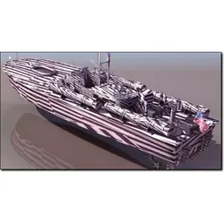 PT 109 US Torpedo Boat Studio Max 3D model