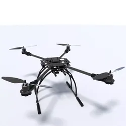 quadcopter with four propellers 3D model