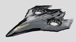 Sci-Fi Spaceship Low-poly 3D model