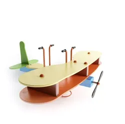 Toy  Wooden Airplane 3D model