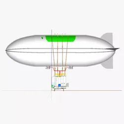AT airship heated 3D model