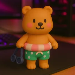 Bobbie Goods STL - Bear in a Swimsuit