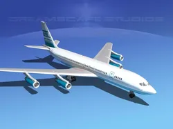 Boeing 707 Corporate 6 3D model