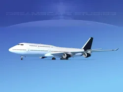 Boeing 747-8I Corporate 4 3D model