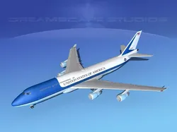 Boeing 747-8I Jumbo Jet USA 3D model