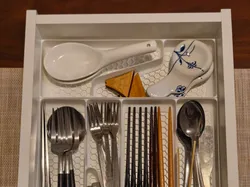 Cutlery Organizer for Nitori Microwave Rack RE1175 - Free 3D Print Model