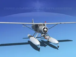 Dehavilland DHC-2 Bare Metal 3D model
