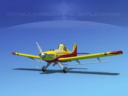 EMB-202 Crop Duster v05 3D model