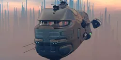 Federation Cargo Ship 3D model