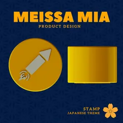 Firework Stamp – Digital 3D Print File for Festive Journals, Planners & DIY Crafts