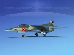 Mig-27 Flogger LP Egypt Low-poly 3D model