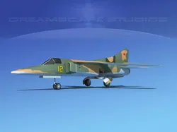 Mig-27 Flogger LP Russia 2 Low-poly 3D model