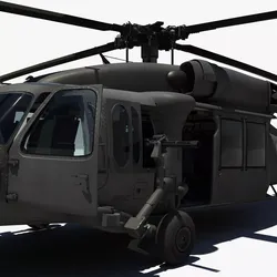 Military Blackhawk 3D model