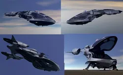 Police Patrol  V-1255 Flying Vehicle 3D model