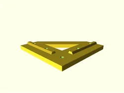 2020 V-Slot 90 degree corner plate 3mm holes